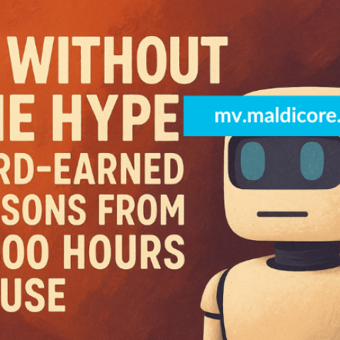 AI Without the Hype: Hard-Earned Lessons from 3,600 Hours of Use